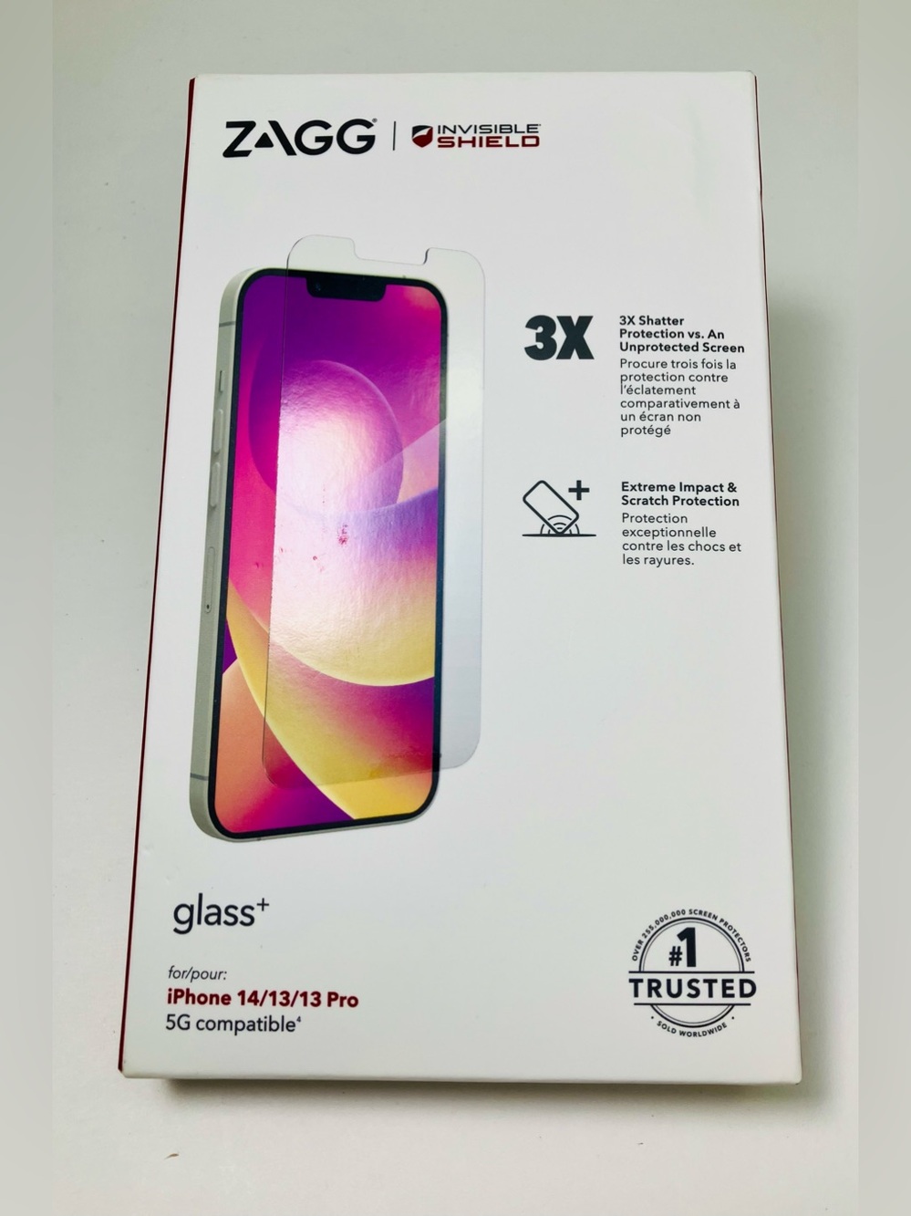 New Zagg Invisible Shield Glass + Screen Protector iPhone 14/13/13Pro